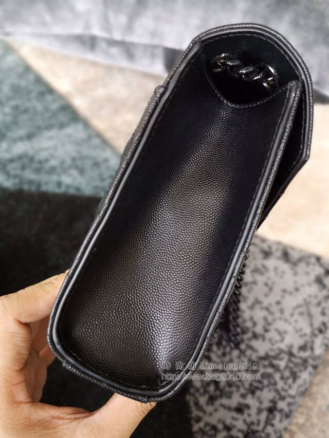 YSL爆款女士包包 聖羅蘭經典款原廠皮ENVELOPE粒面壓花絎縫紋中號信封包 487206  jjh1165